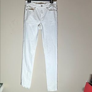 American Eagle Women's Young‎ Money Flex White Skinny Jeans S29/32